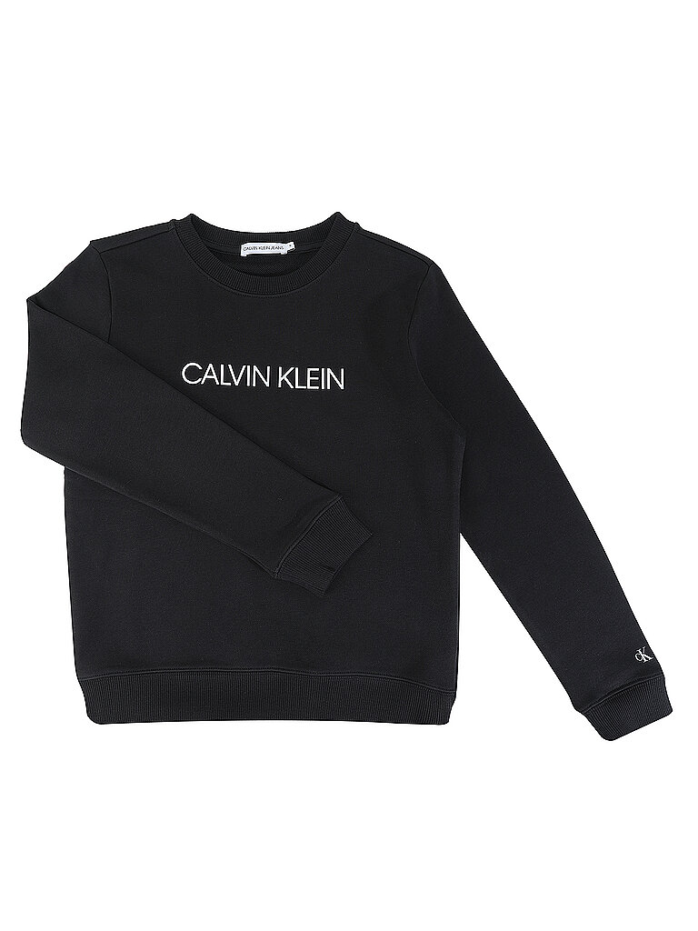 CALVIN KLEIN JEANS Mädchen Sweater schwarz | 140